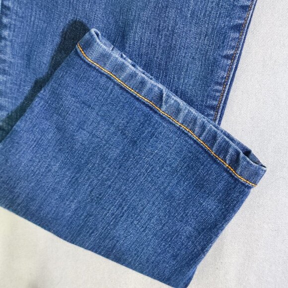 Ann Taylor LOFT jeans Modern Crop women's size 28/6 ink blue colour straight leg - Picture 8 of 14